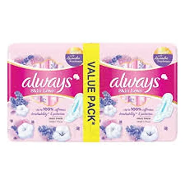 ALWAYS SANITARY NAPKIN TOTAL PROTECTION LARGE WITH WINGS PROMO 24S X 2