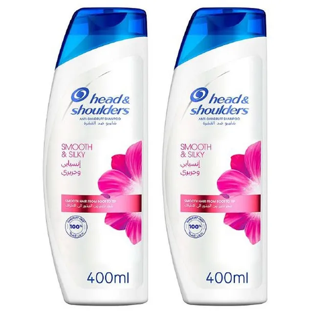 H&S SHAMPOO LIVELY & SILKY PROMO B2 @20% OFF 400ML X 2