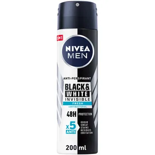 نيفيا ديو سبراي بلاك أند وايت فريش رجال 200ML