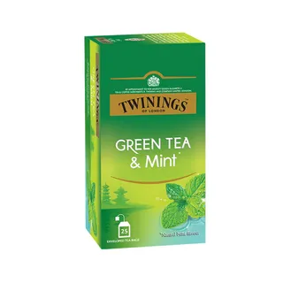 TWININGS GOLDLINE GREEN TEA MINT 25S