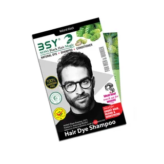 BSY NONI HAIR COLOUR SHAMPOO NATURAL BLACK 12ML