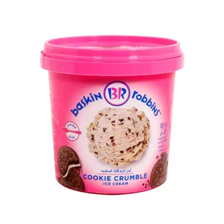 BASKIN ROBBINS ICE CREAM CUP COOKIE CRUMBLE 120ML
