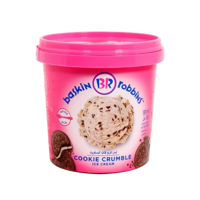 BASKIN ROBBINS ICE CREAM CUP COOKIE CRUMBLE 120ML