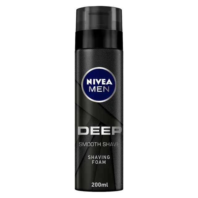 NIVEA SHAVING FOAM DEEP SMOOTH SHAVE FOR MEN 200ML