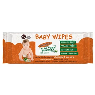 PALMERS BABY WIPES ALOE VERA 40S