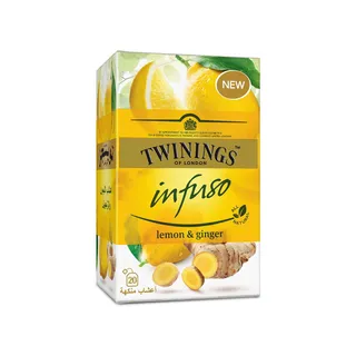 TWININGS TEA BAG INFUSO LEMON & GINGER 20S