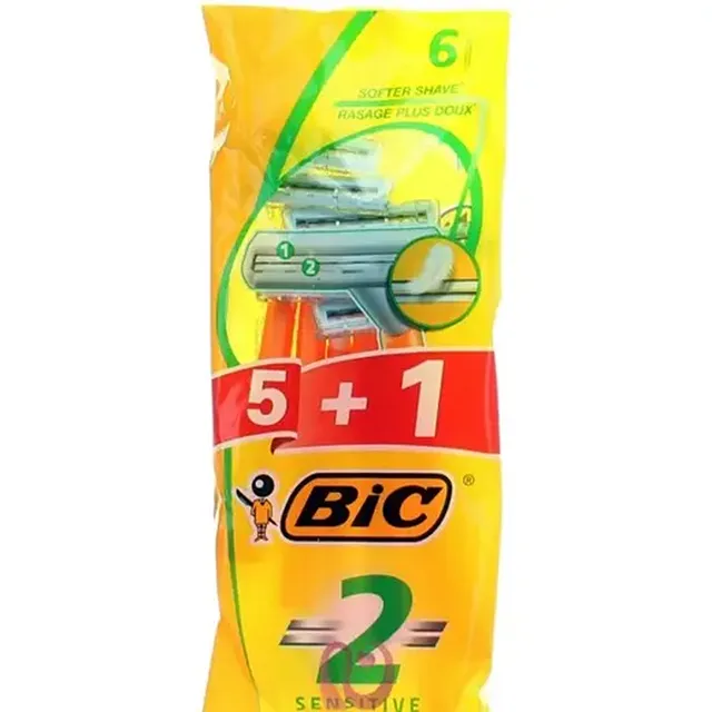 بيك موس حلاقة حساس 2 شفرة عرض 5+1 مجانا