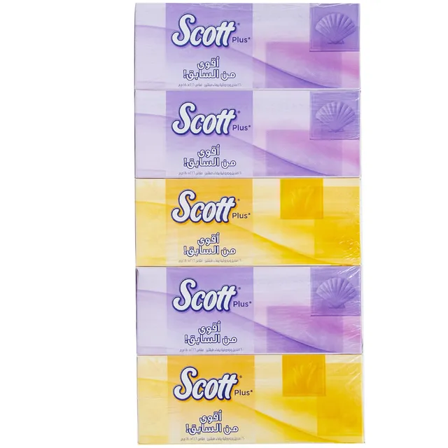 سكوت فوط وجه بلس 2PLY 160 بول X 5
