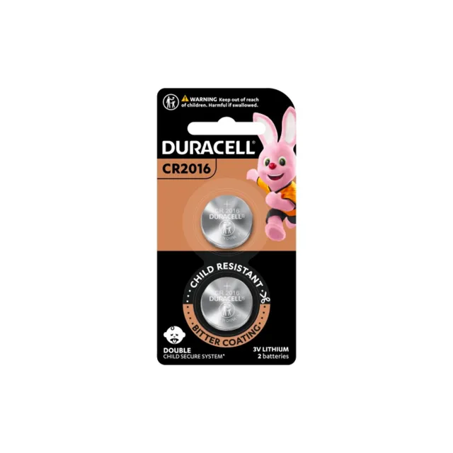 DURACELL BATTERY CB COIN LM 2016X2BCD