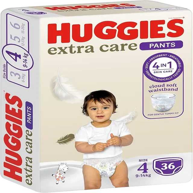 هاجيز حفاضات أطفال بنطلون 4 9-14KG 36S