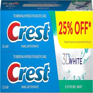 كريست معجون أسنان 3DW اكستريم منت سعر خاص 125MLX2