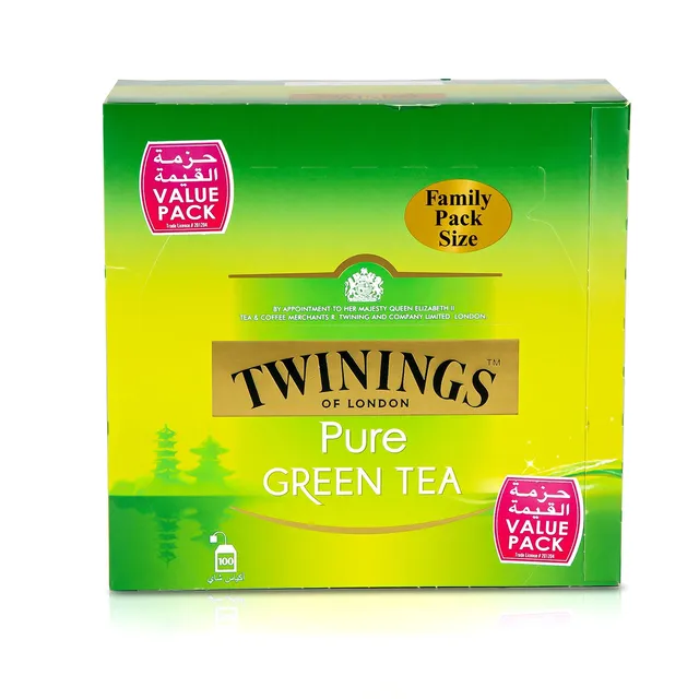 TWININGS GREEN TEA 100 TEA BAGS