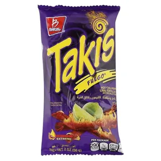 TAKIS CHIPS HOT CHILLI PEPPER & LIME 56G