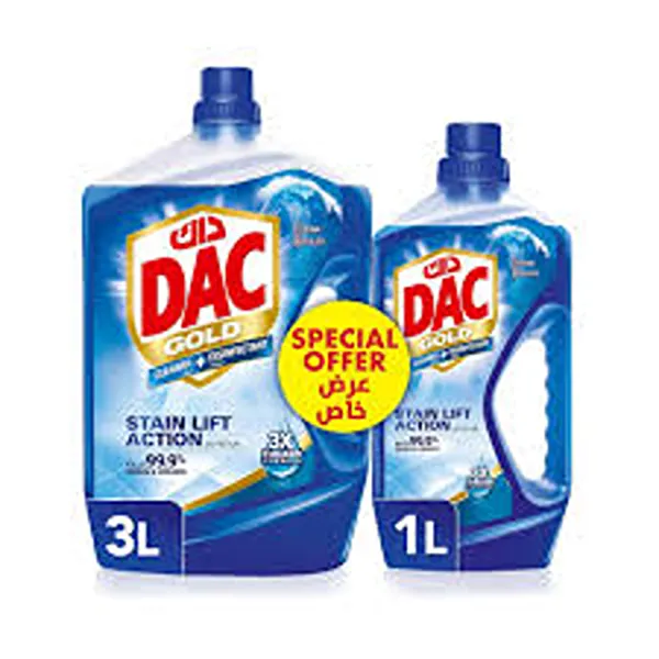 DAC DISINFECTANT GOLD OCEAN BREEZE PROMO 3L+1LTR FREE
