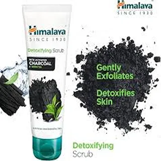 HIMALAYA FACE SCRUB WITH ACTIVATED CHARCOAL & GREEN TEA 150ML
