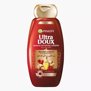 GARNIER SHAMPOO ULTRA DOUX HEALING CASTOR & ALMOND OILS 400ML