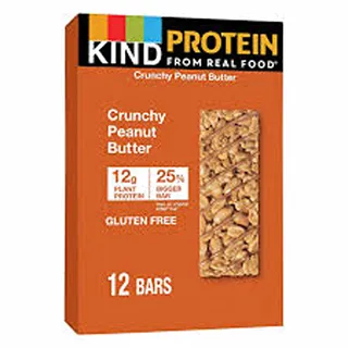 BEKIND CRUNCHY PEANUT BUTTER PROTEIN BAR 50GX12