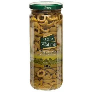 رحمة زيتون أخضر شرائح 430G