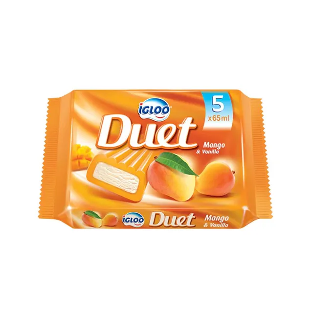 IGLOO ICE CREAM DUET MANGO AND VANILLA 65MLX5
