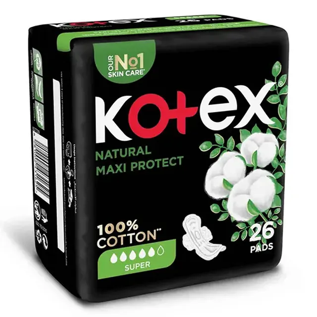 KOTEX فوط صحية طبيعية ماكسي سميكة نهار 26S