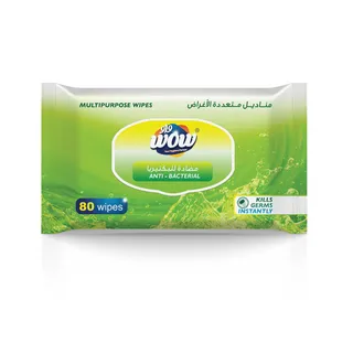 WOW MULTI PURPOSE DISINFECTANT WIPES 80S