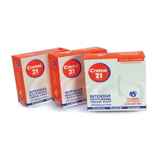كريم 21 صابون كريم كلاسيك عرض 17% خصم 125GX3