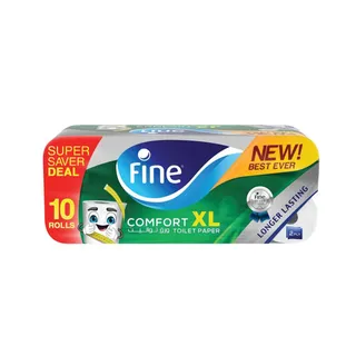 FINE TOILET TISSUE COMFORT XL 2PLY 10ROLLS