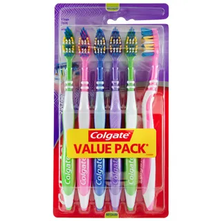 كولجيت فرشاة أسنان زيج زاج متوسطة عرض خاص 6PCS