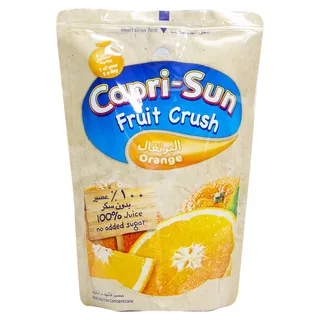 CAPRI SUN JUICE FRUIT CRUSH ORANGE NO ADDED SUGAR 200ML