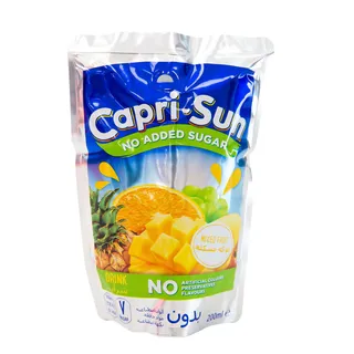 CAPRI SUN JUICE MIXED FRUIT NO ADDED SUGAR 200ML