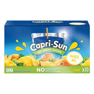CAPRI SUN JUICE MANGO MIX NO ADDED SUGAR 200MLX10