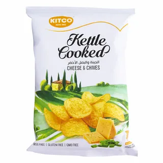 KITCO CHIPS KETTLE COOKED CHEESE & CHIVE 40G