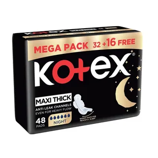 KOTEX SANITARY NAPKIN MAXI PADS NIGHT SPCL PROMO 32+16S