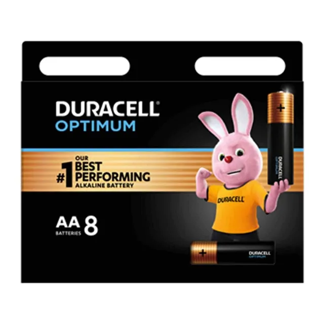 DURACELL OPTIMUM BATTERY AA 8S