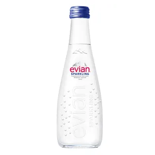 إيفيان ماء معدني فوار زجاج 330ML