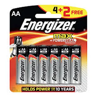 إنرجايزر بطارية ماكس 1.5V AA 4+2S
