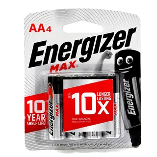 ENERGIZER BATTERY MAX+ 1.5V AA 4S
