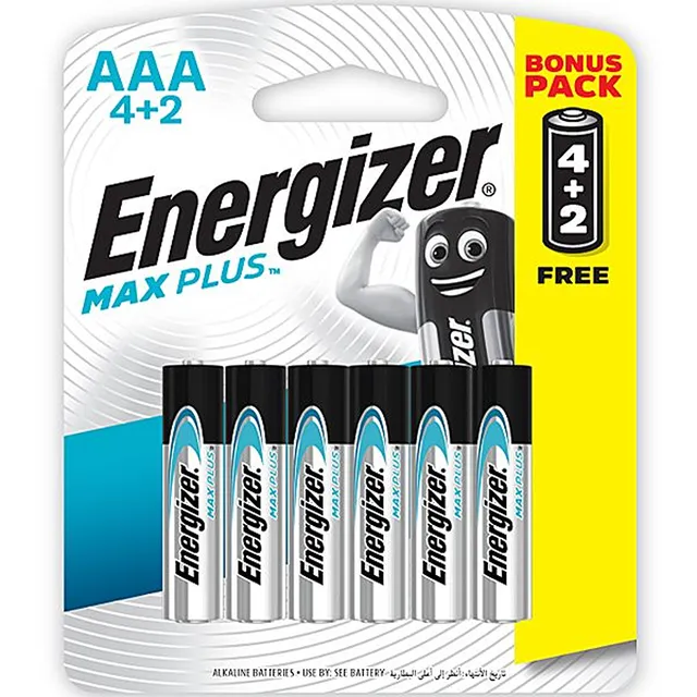 إنرجايزر بطارية ماكس+ 1.5V AAA 4+2S