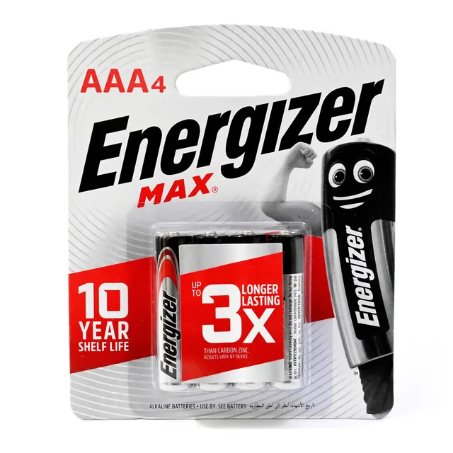 إنرجايزر بطارية ماكس+ 1.5V AAA 4S