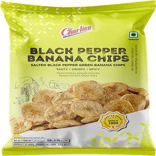 تشارلي شيبس موز بالفلفل الأسود 150G