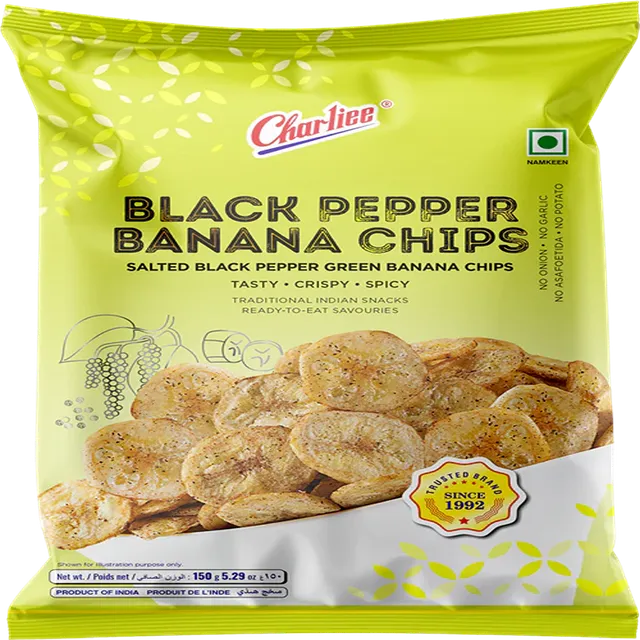 تشارلي شيبس موز بالفلفل الأسود 150G