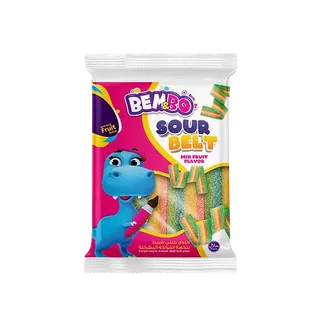 بيمبو حلوى ساور بيلت مكس نكهة فواكه 70G