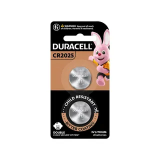 DURACELL BATTERY COIN 3V LITHIUM CR2025 2S