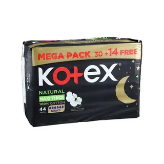 KOTEX SANITARY NAPKIN MAXI PADS NIGHT+WINGS PROMO 30+14S
