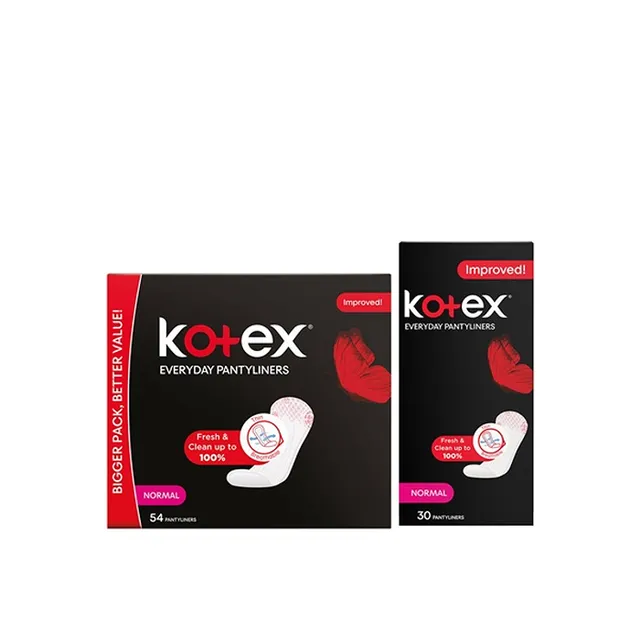 KOTEX PANTY LINERS NORMAL FLAT PROMO 54+30S