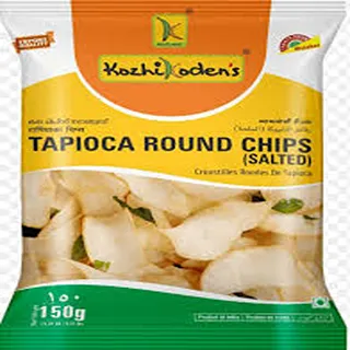 KOZHI KODENS شيبس تابيوكا دائرية مالحة 150G