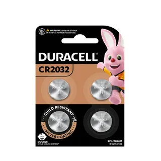 DURACELL BATTERY COIN 3V LITHIUM CR2032 4S