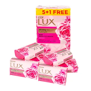 لوكس صابون بشرة متوهجة روز برومو 5+1 120جمx5+1