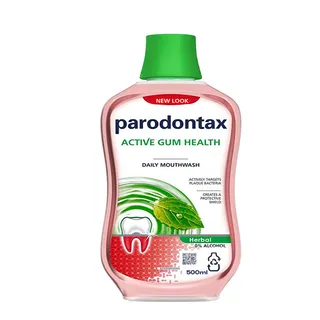 بارودونتكس غسول فم عناية باللثة هيربال 500ML