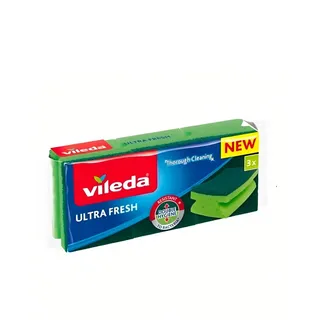 VILEDA SCRUB SPONGE ULTRA FRESH HIGH FOAM 3PCS